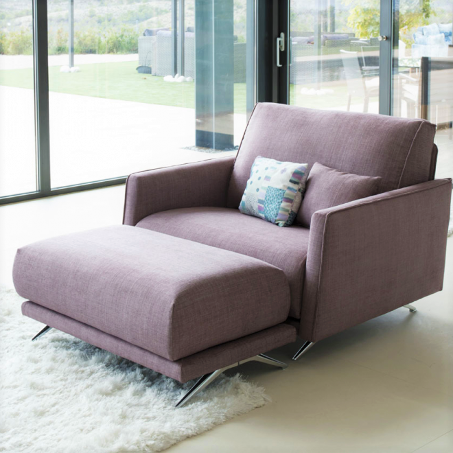 FAMA Range at Lowneys Boston You&Me Chair Footstool